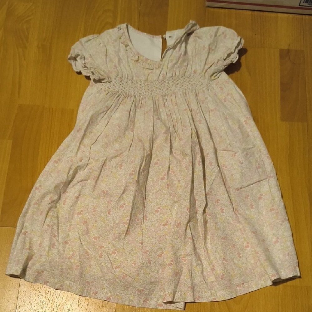 Charming Pink Floral Kids Dress